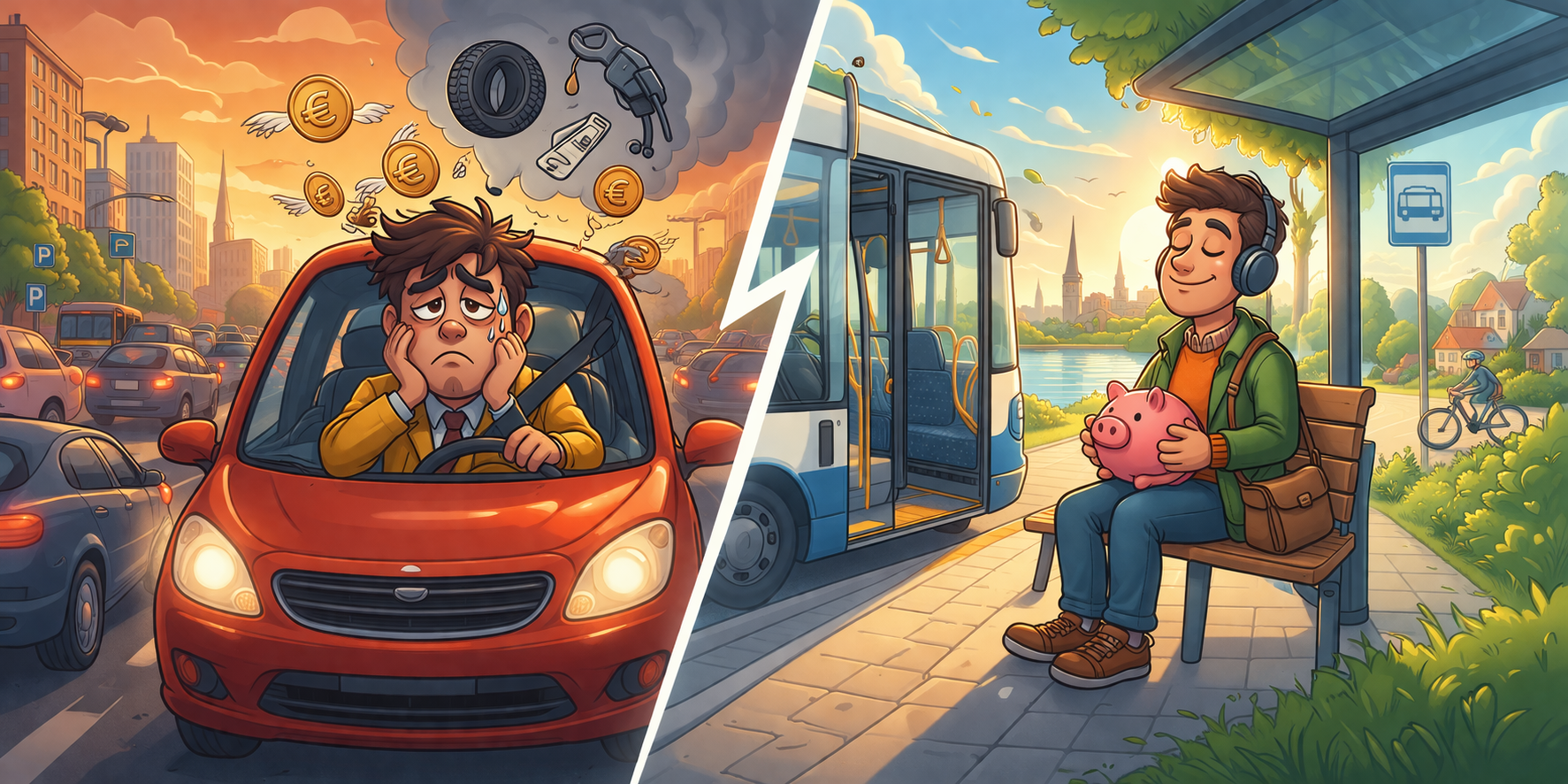 Is owning a car in Latvia still worth it compared to public transport?