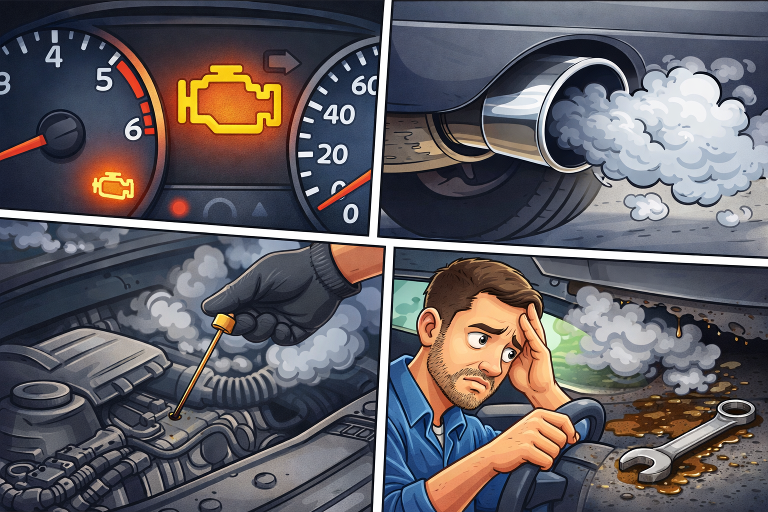 15 pazīmes, ka tava auto dzinējam var būt problēmas