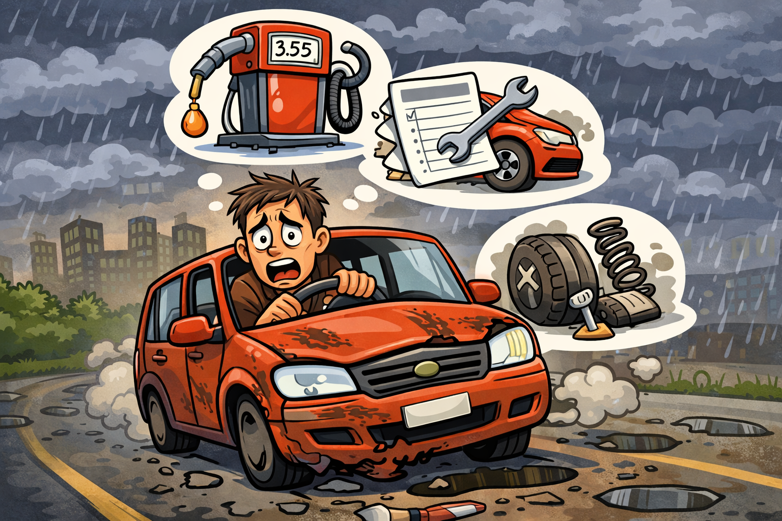 How much does 1 km cost when driving a car in Latvia? Full calculation without illusions