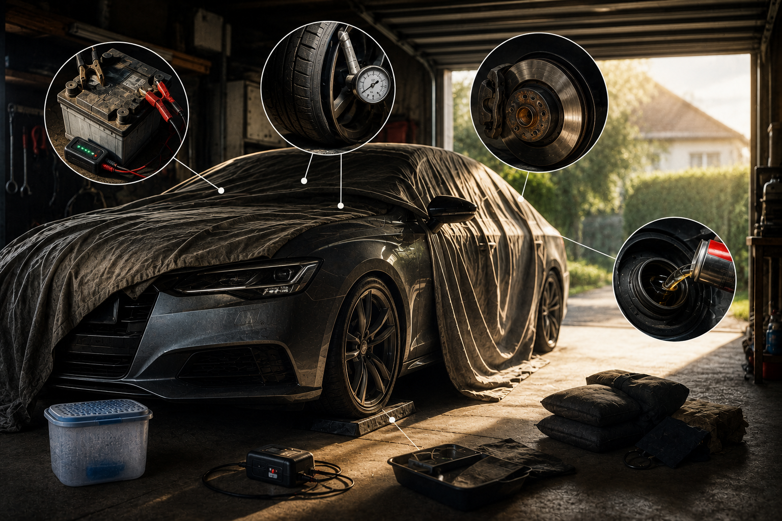 Car Sitting for 30, 60 or 90 Days: What Happens to the Battery, Tyres, Brakes and Fuel, and How Should You Prepare It?