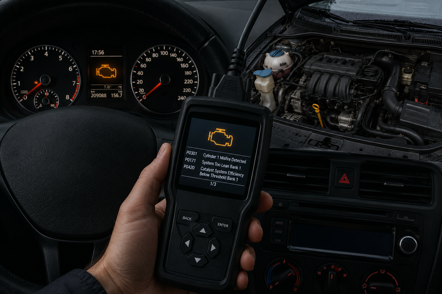 Check Engine Light On: When Can You Keep Driving, When Should You Stop and What Does OBD Diagnostics Reveal?