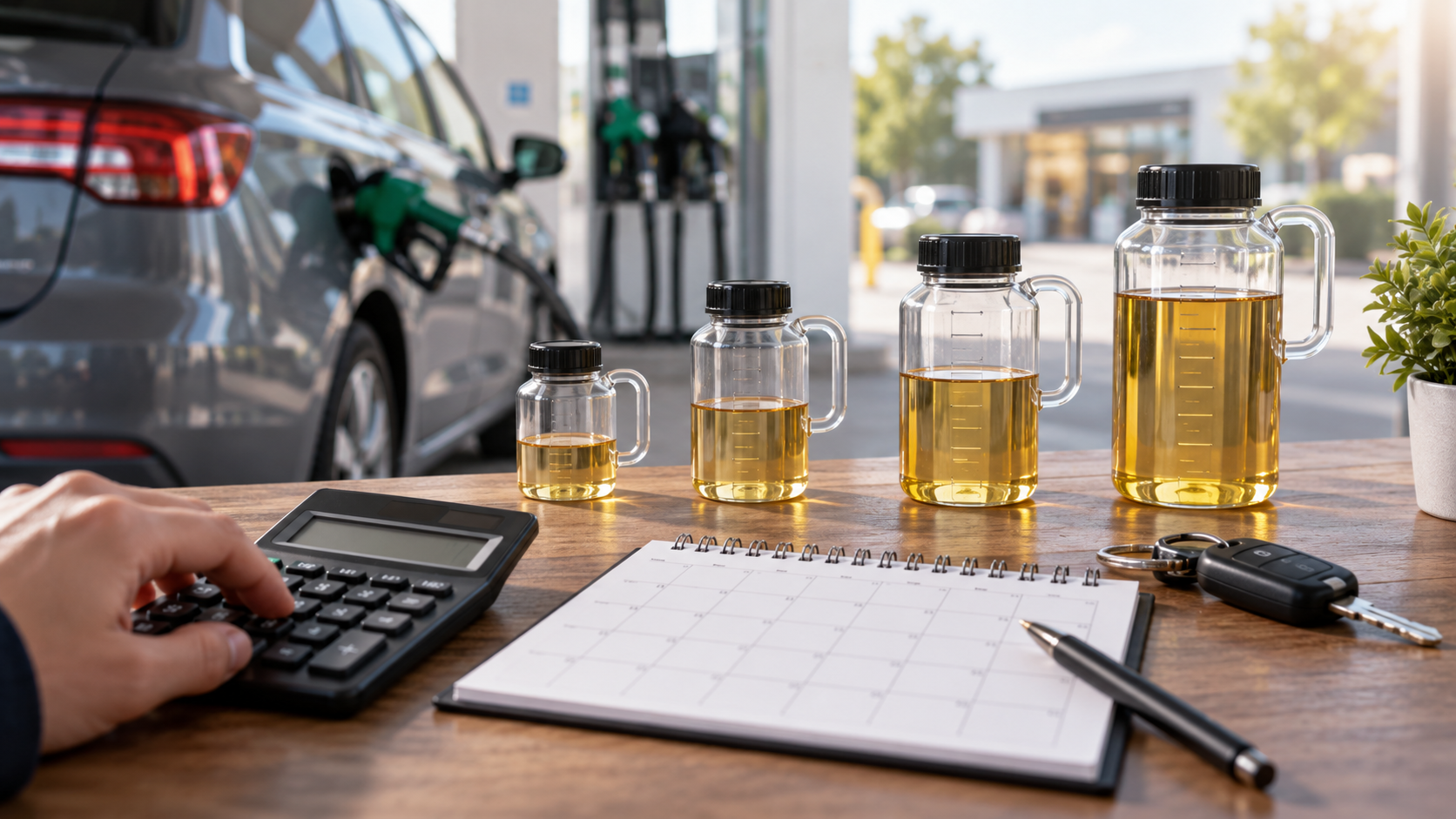 How Many Litres of Fuel Do You Need per Month for 500, 1,000, 1,500 or 2,000 km?
