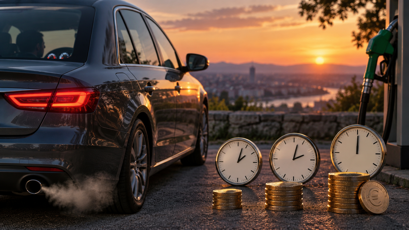 How Much Fuel Does a Car Use While Idling? 10 Minutes, 30 Minutes and One Hour in Litres and Euros